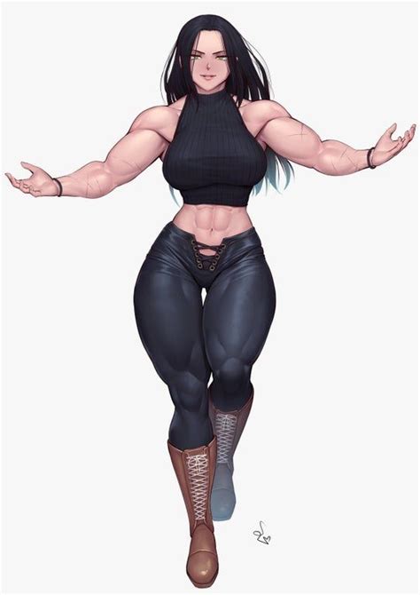 Muscle Girl Art .